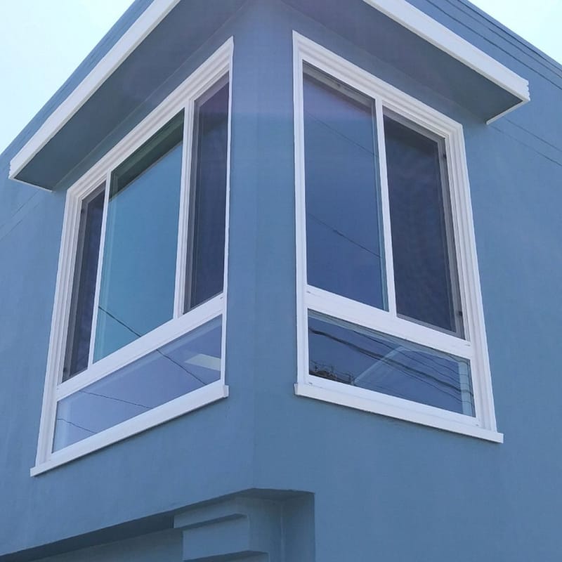 Bay window replacement on San Francisco home exterior