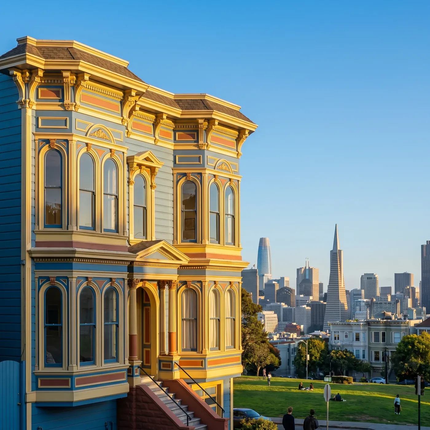 Victorian home windows San Francisco