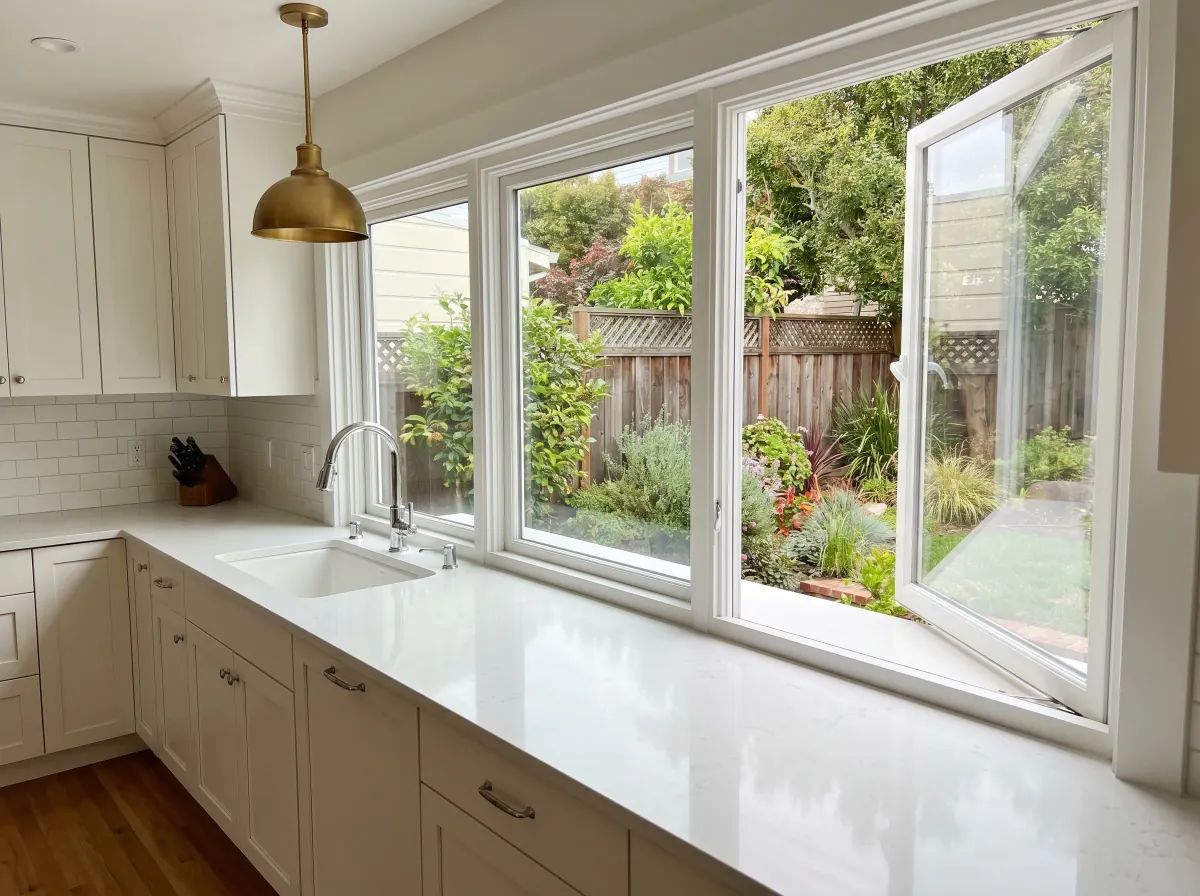 Casement window in San Francisco kitchen